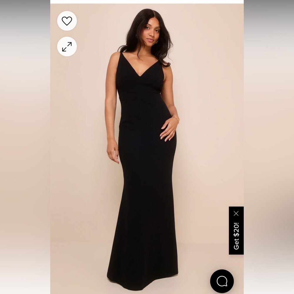 Lulu’s- Melora Black Sleeveless Maxi Dress